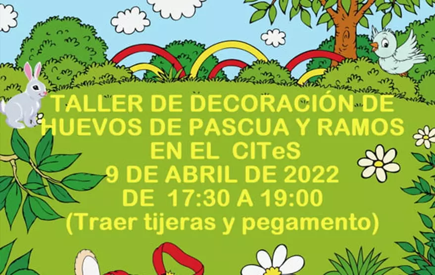 TALLER DE DECORACIÓN DE HUEVOS DE PASCUA Y RAMOS 2021