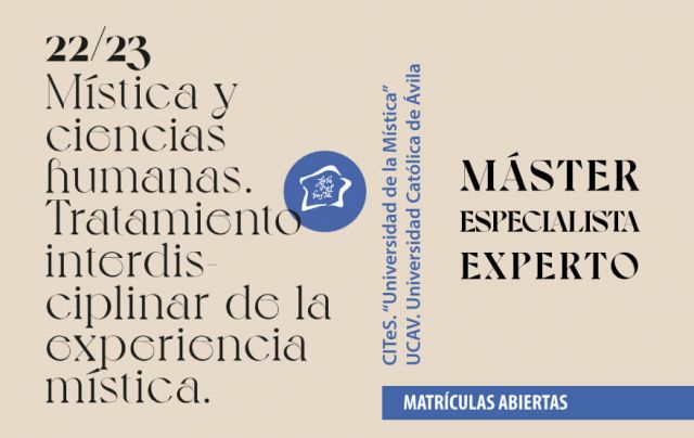 Máster en Mística y Ciencias Humanas 2022-2023